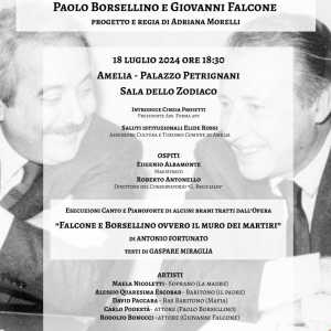 19 Luglio 1992 “Oltre il coraggio è strage” Paolo Borsellino e Giovanni Falcone